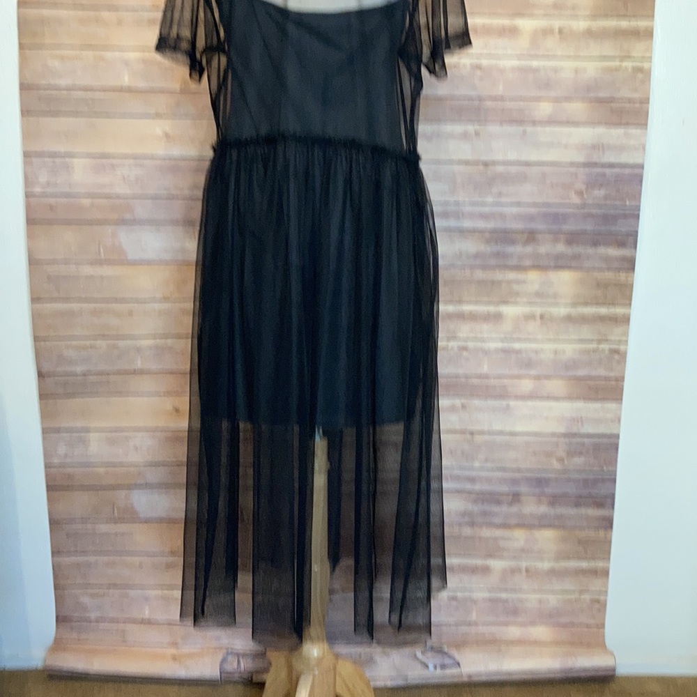 Disney Black Sheer Dress with Embellishments - Picture 6 of 7